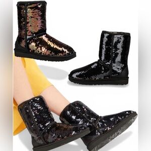 $359 New In Box Uggs Sequin Classic Boots Sz 9